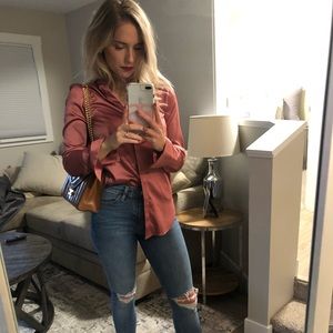 Dusty Silk Blouse 💗